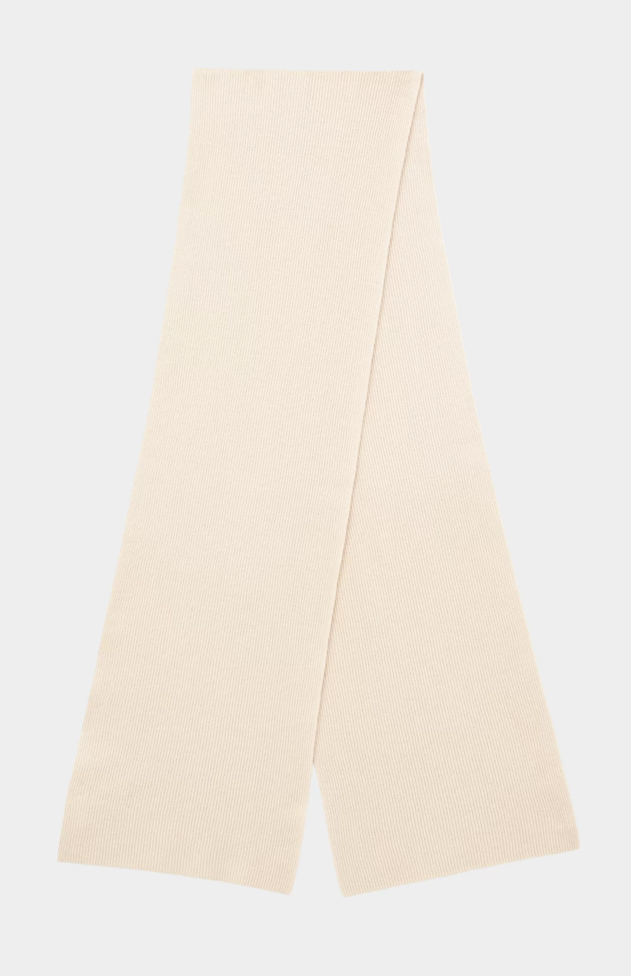 Best Cashmere Blend Scarf With Allover Fine Rib In Pink Champagne Men/Women Scarves