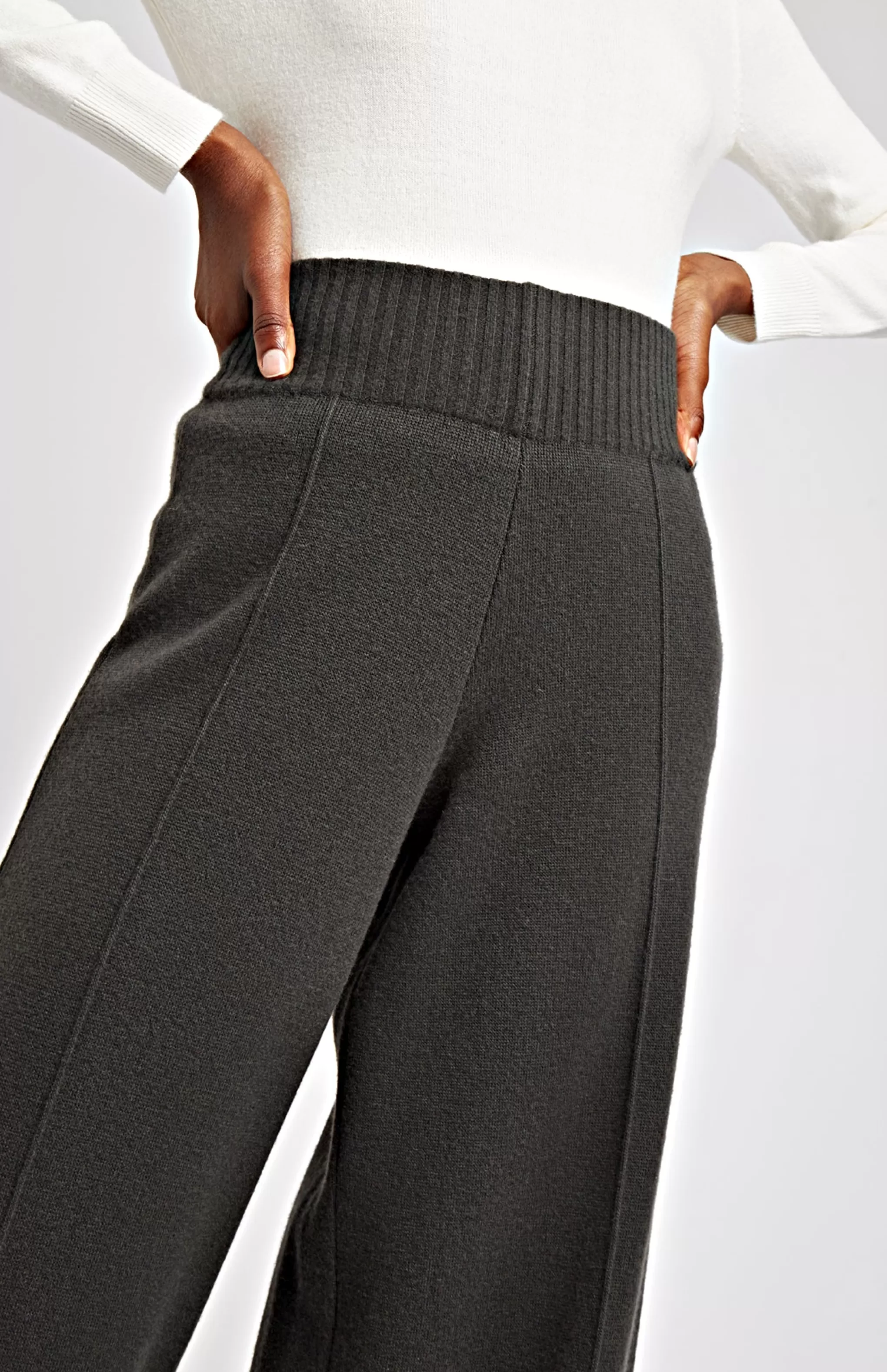Online Cashmere Blend Trousers In Dark Khaki Men/Women Lambswool