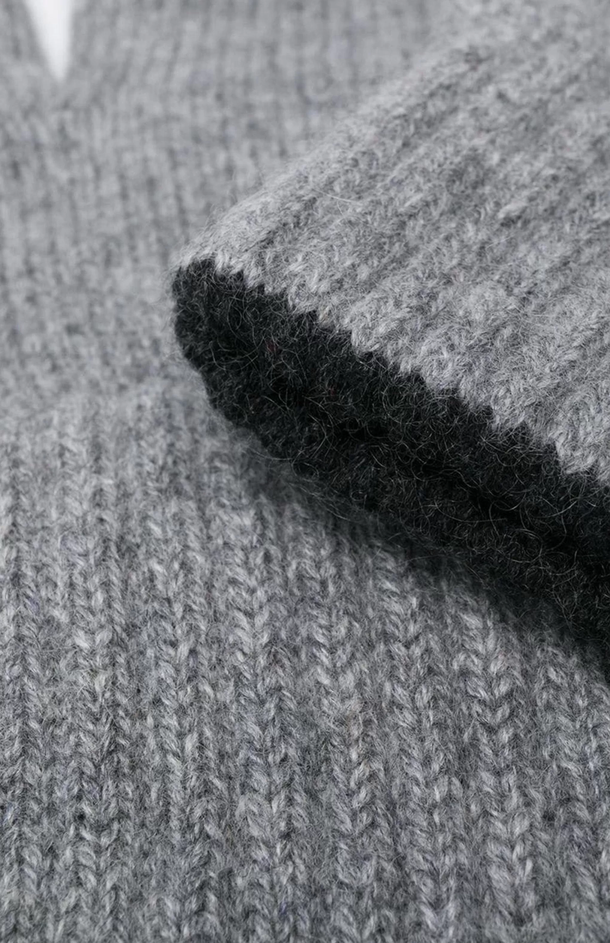 Best Sale Cashmere Contrast Cuff Gloves In Flannel Grey Men Gloves