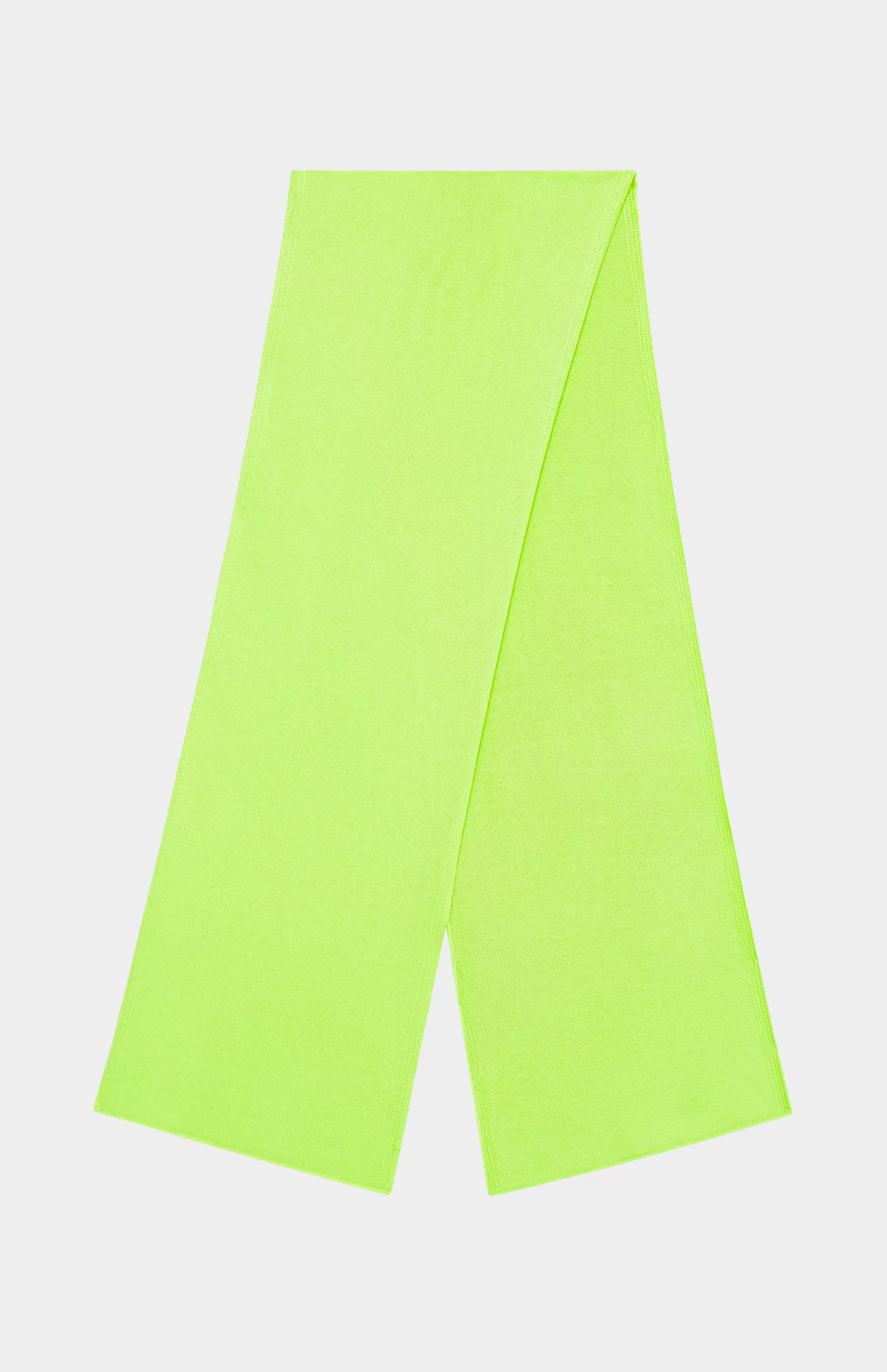 Hot Cashmere scarf In Fluorescent Yellow Men Conscious Collection