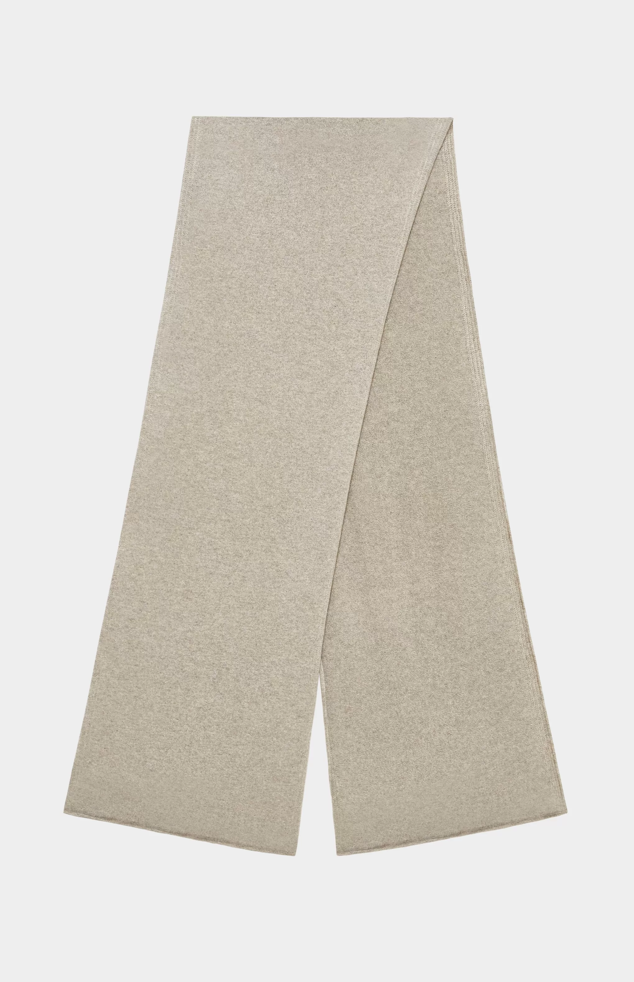 New Cashmere scarf In Taupe Men Made in Scotland