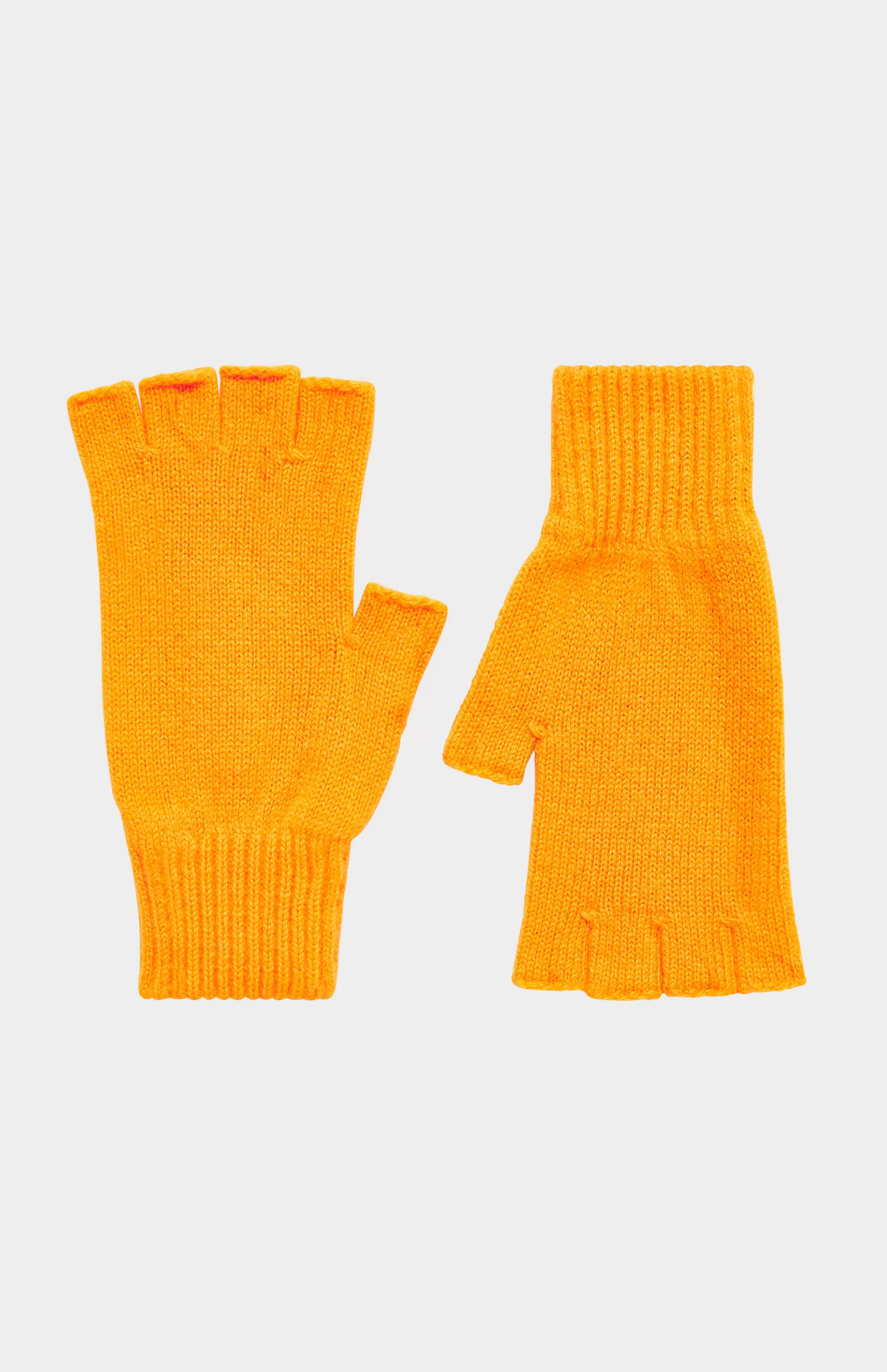 Online Cosy Cashmere Fingerless Glove In Orange Men/Women Conscious Collection