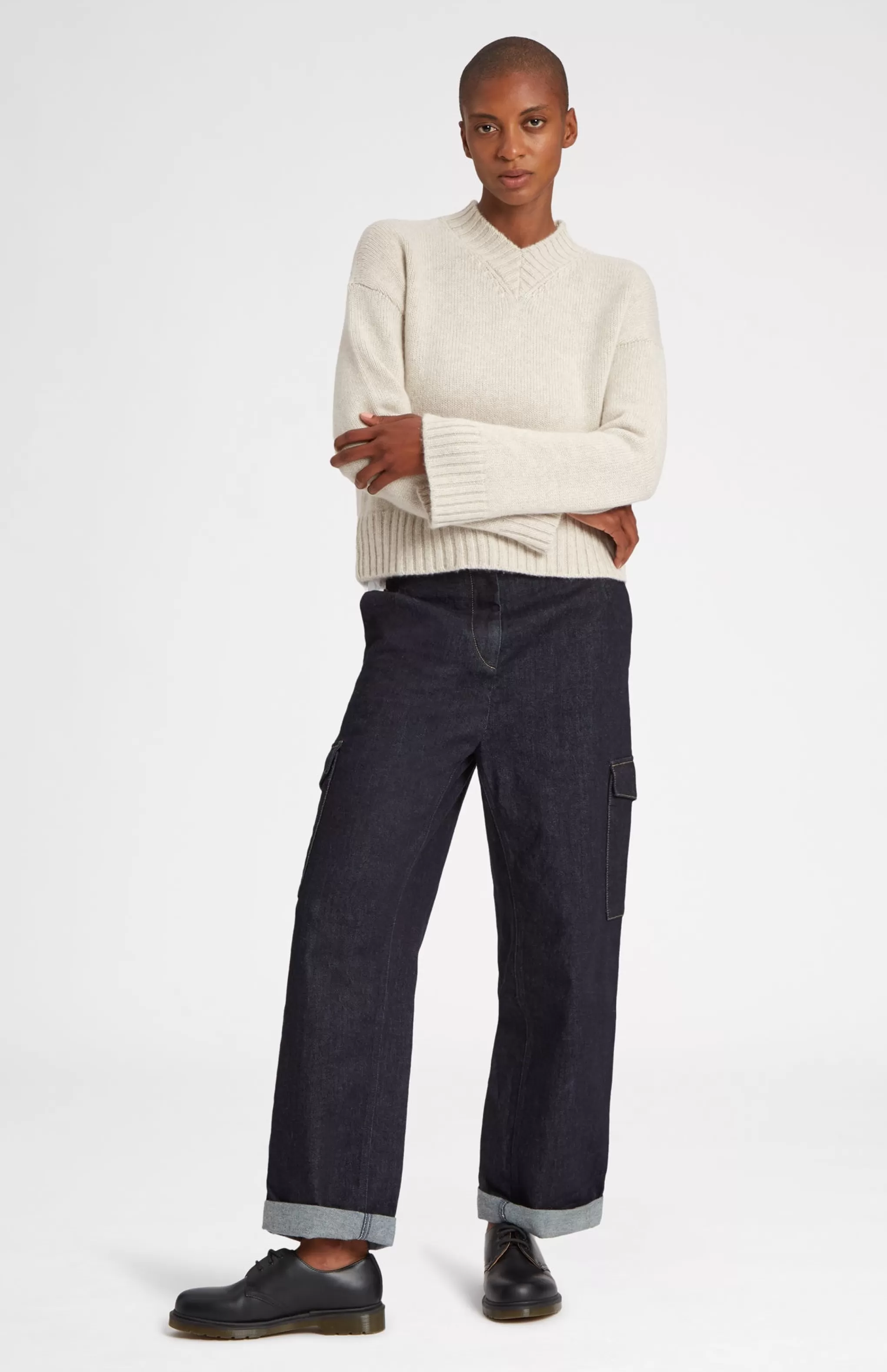 Best Sale Cosy Cashmere Jumper In Oatmeal Men/Women Cashmere