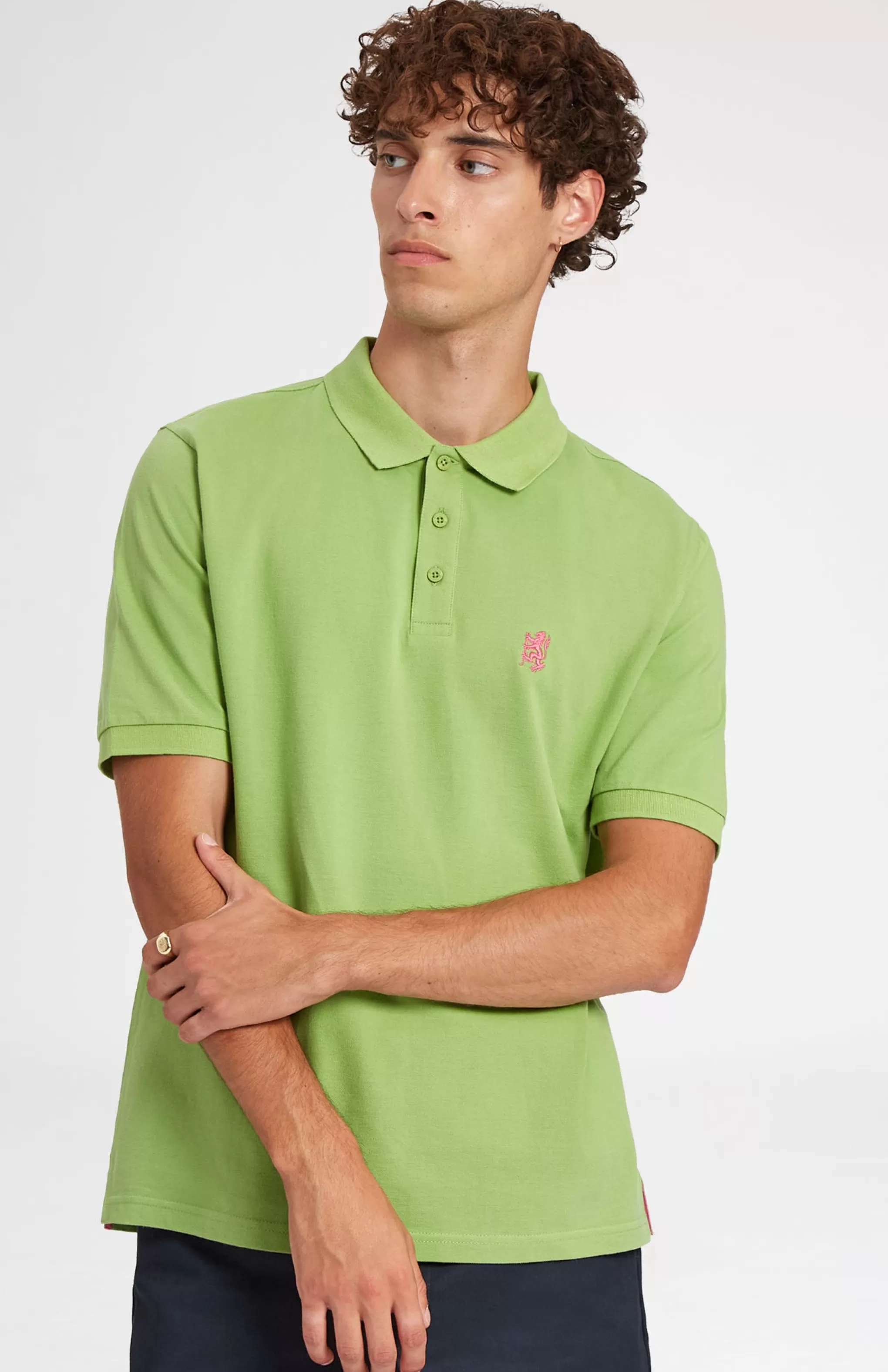 Fashion Cotton Heritage Golf Polo Shirt In Field Green Men Cotton