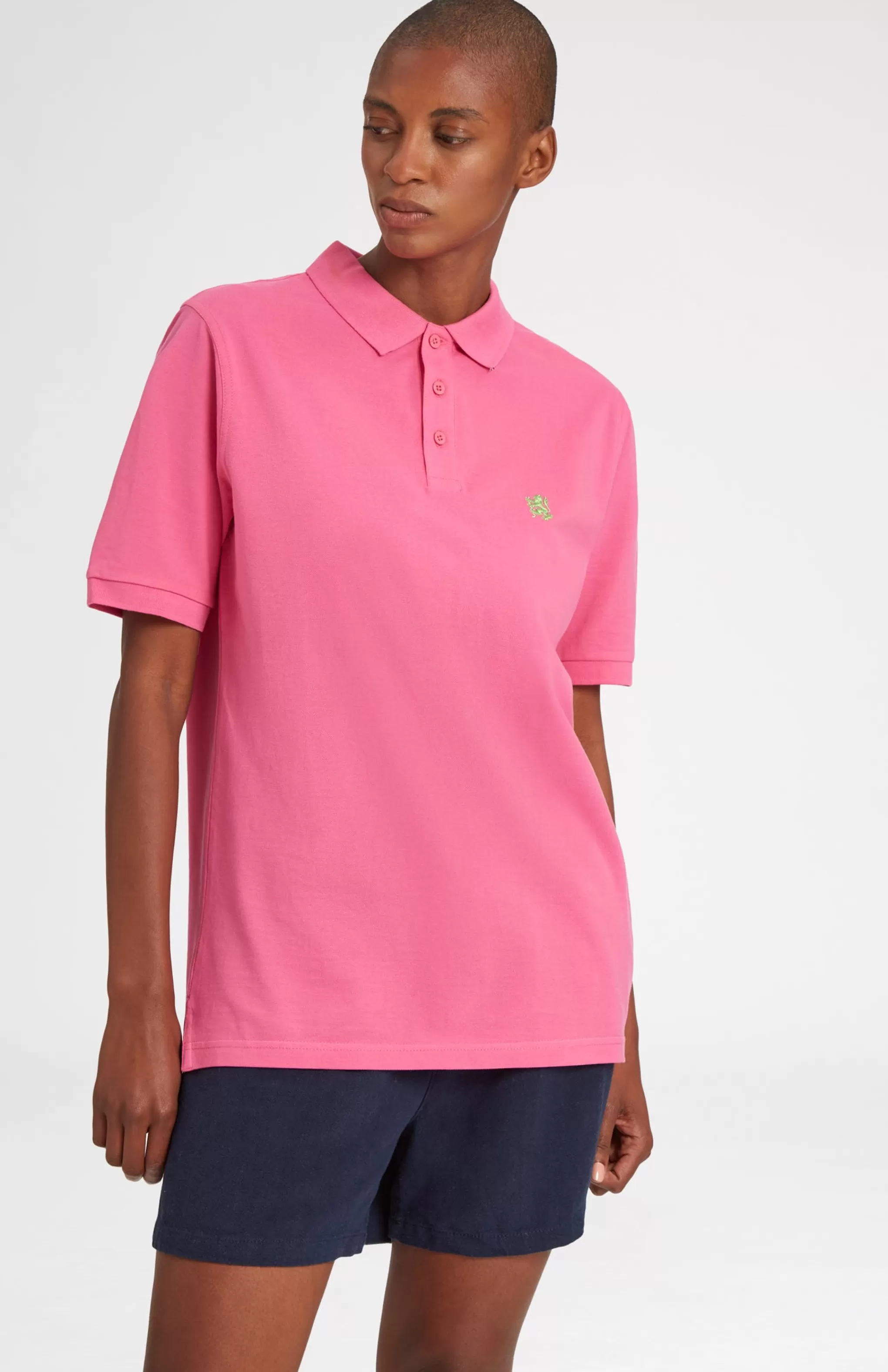 Best Cotton Heritage Golf Polo Shirt In Heather Pink Men Pringle Heritage Unisex Collections