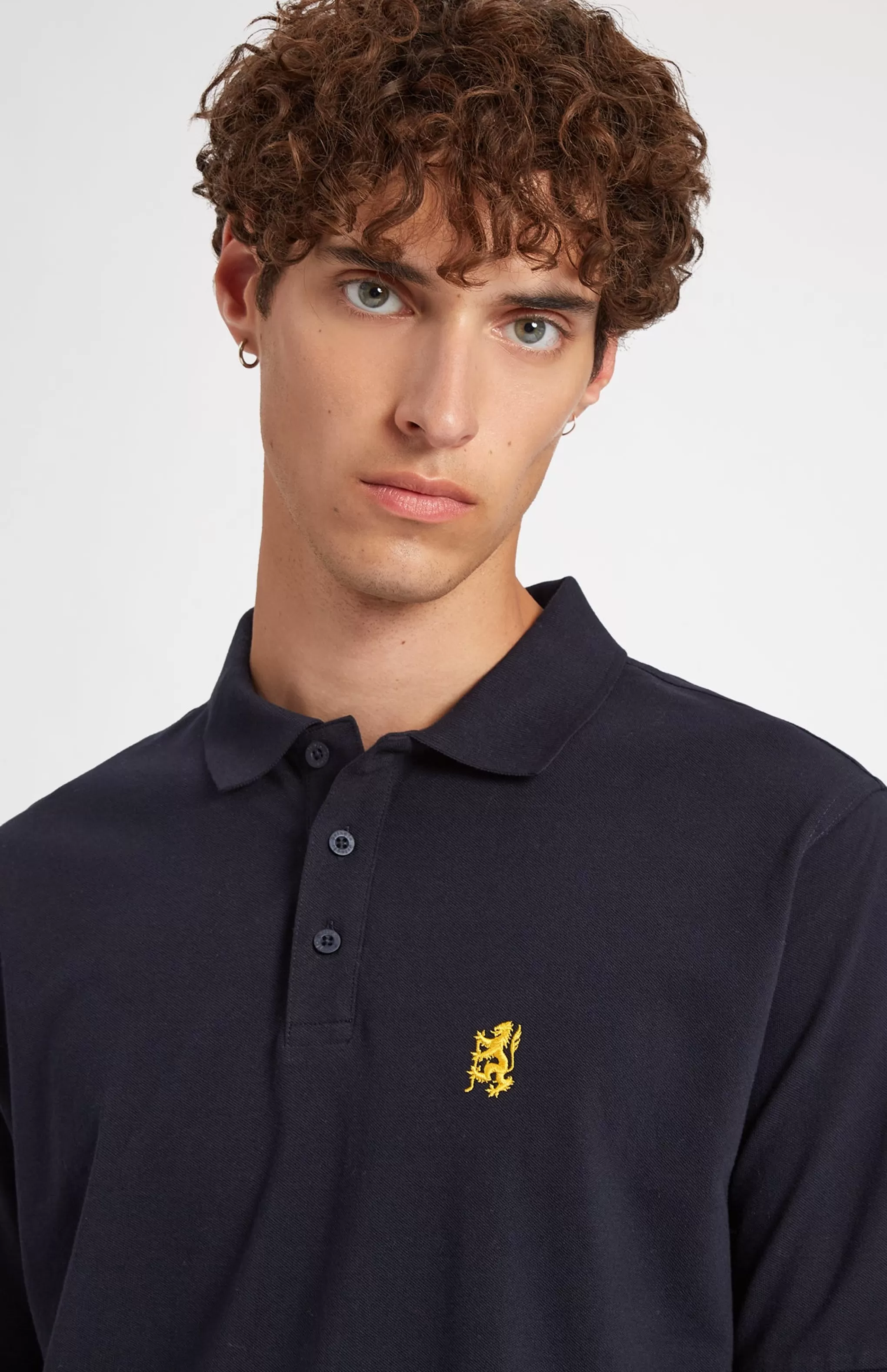 Cheap Cotton Heritage Golf Polo Shirt In Navy Men Cotton
