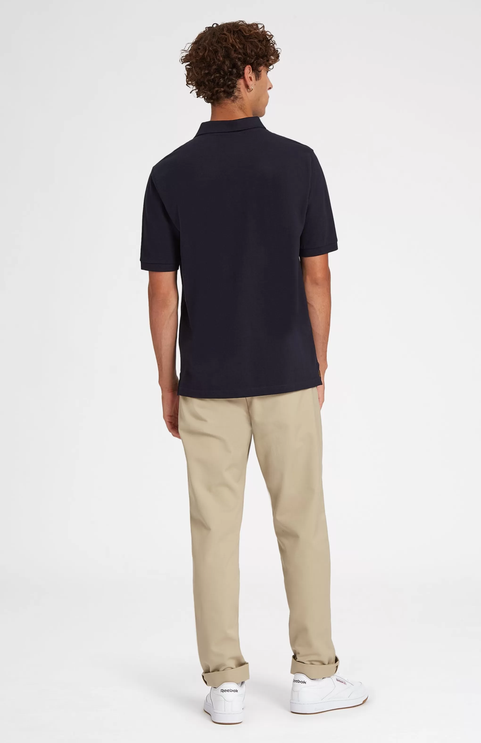 Cheap Cotton Heritage Golf Polo Shirt In Navy Men Cotton