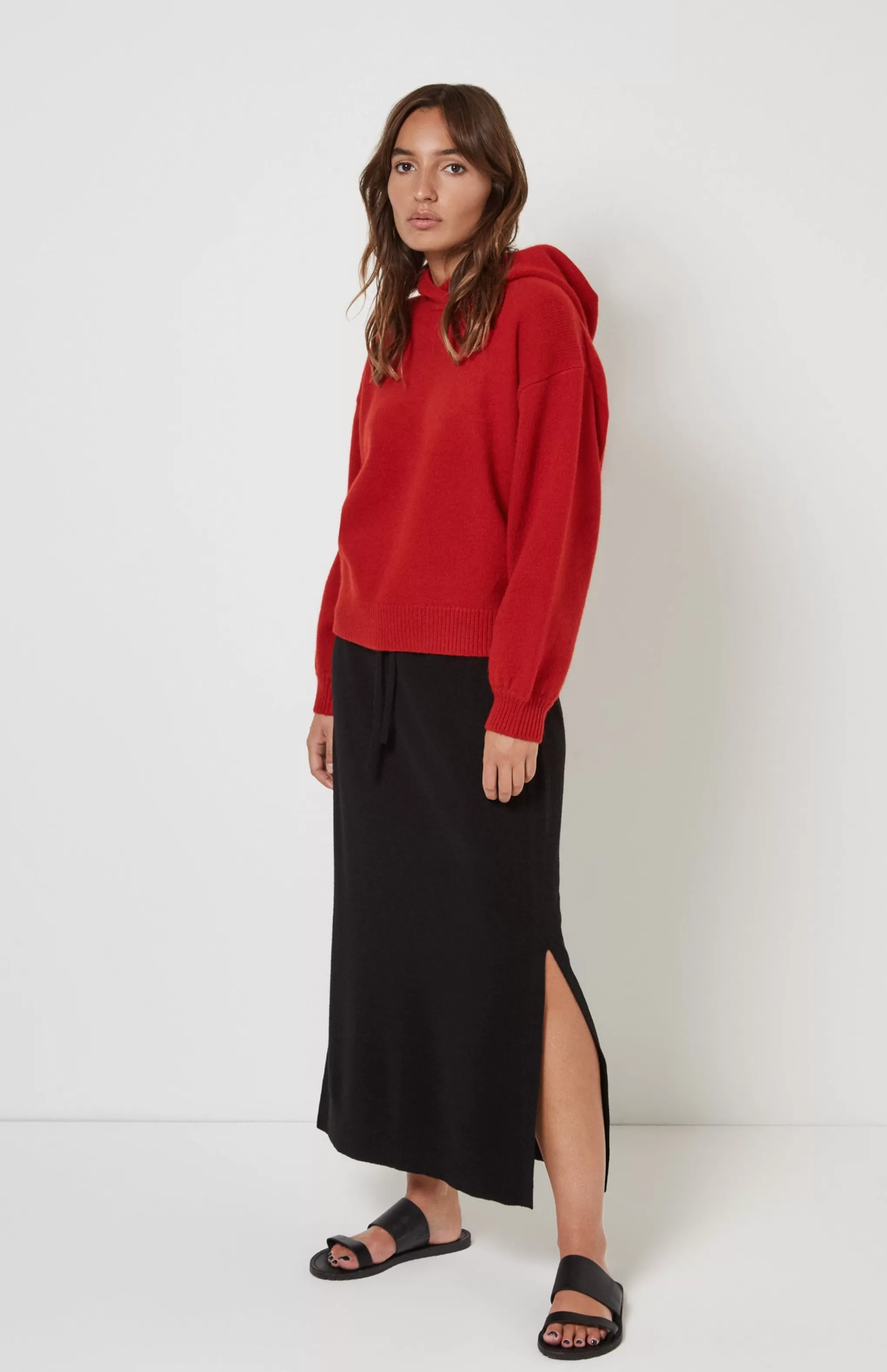 Outlet Drawstring Merino Skirt Black Men/Women Merino