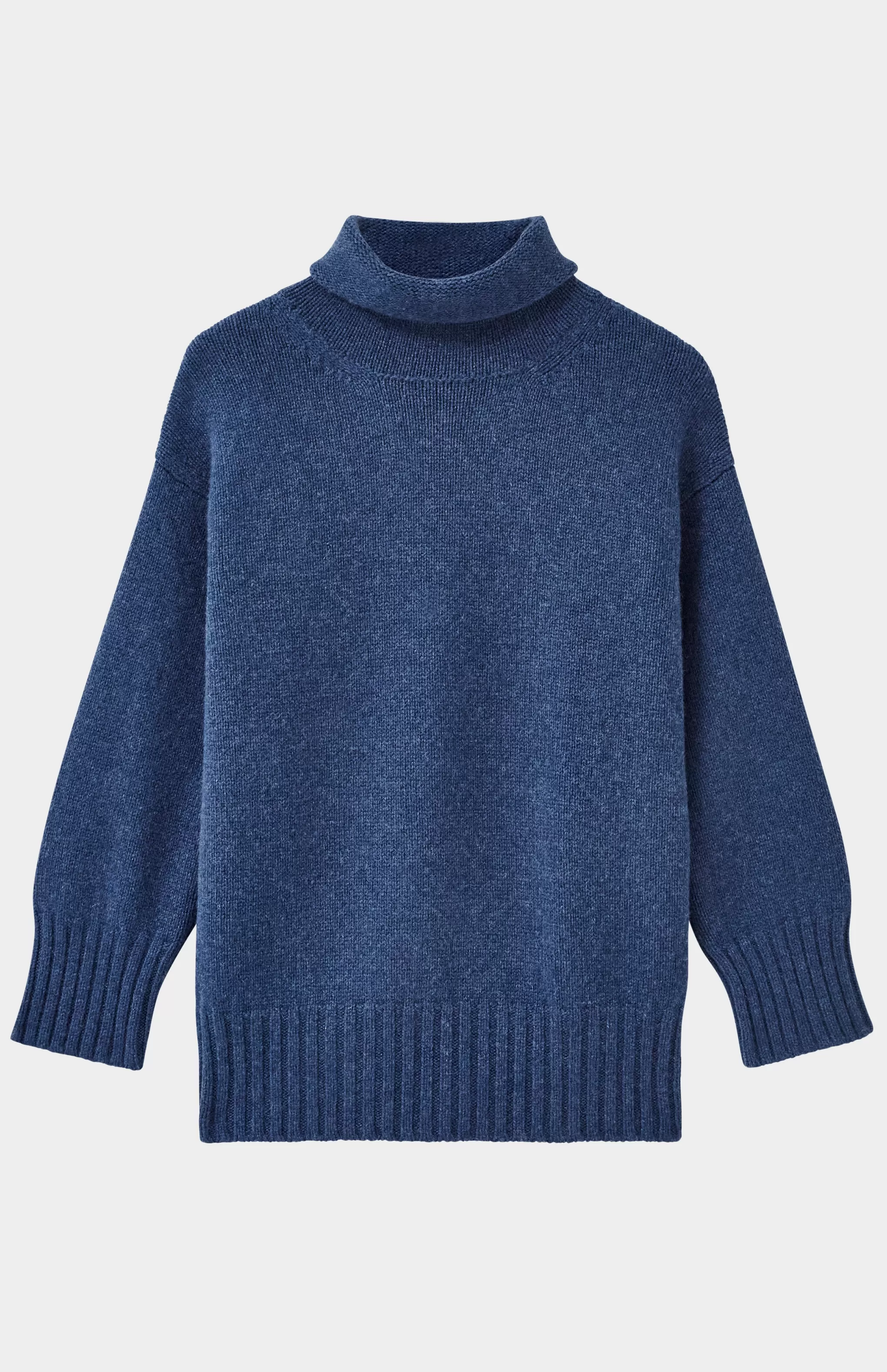 Shop High Neck Cosy Cashmere Jumper In Night Sky Men/Women Cashmere