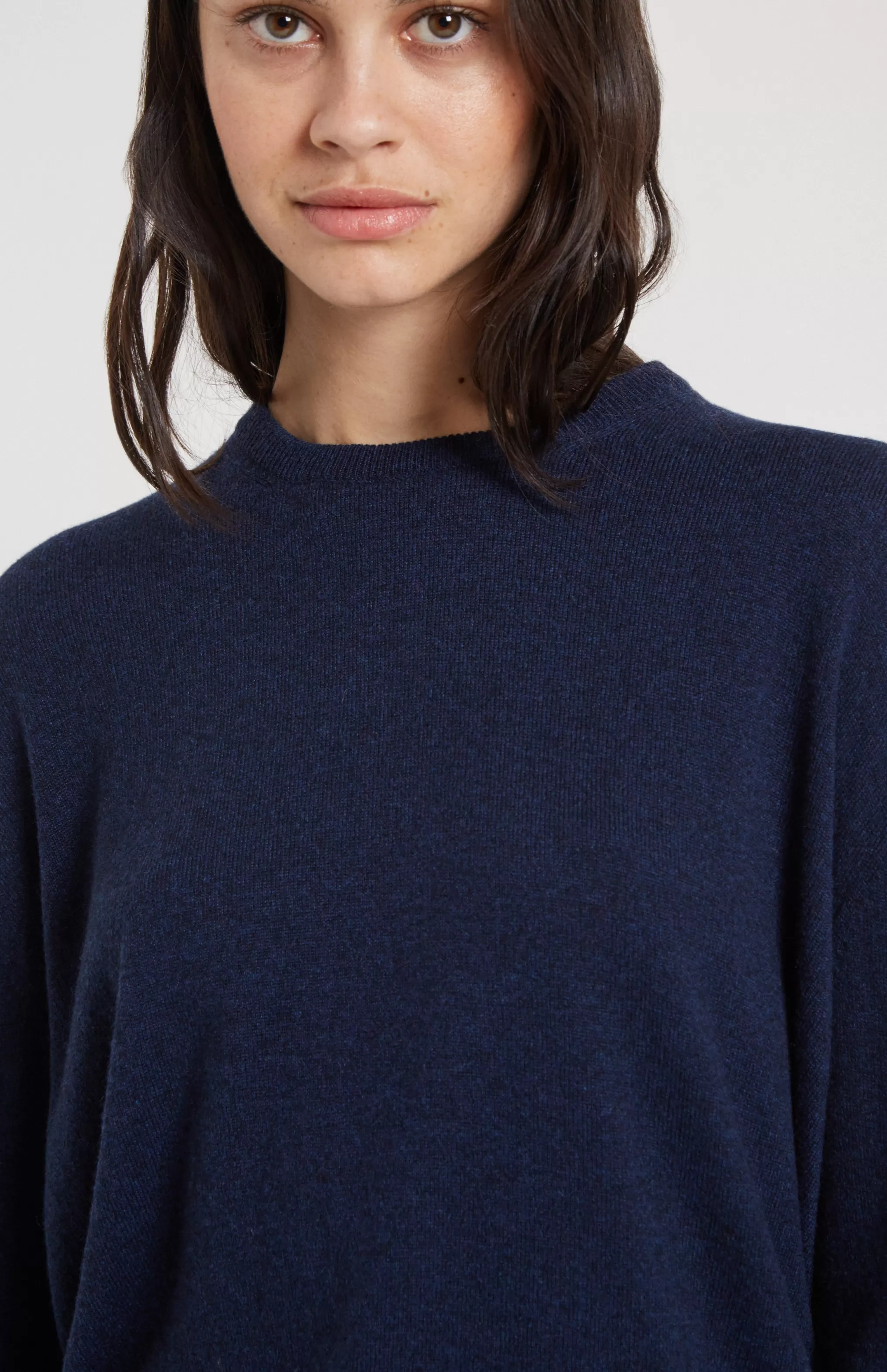 Online Jumper Scottish Cashmere In Navy Men/Women Made in Scotland