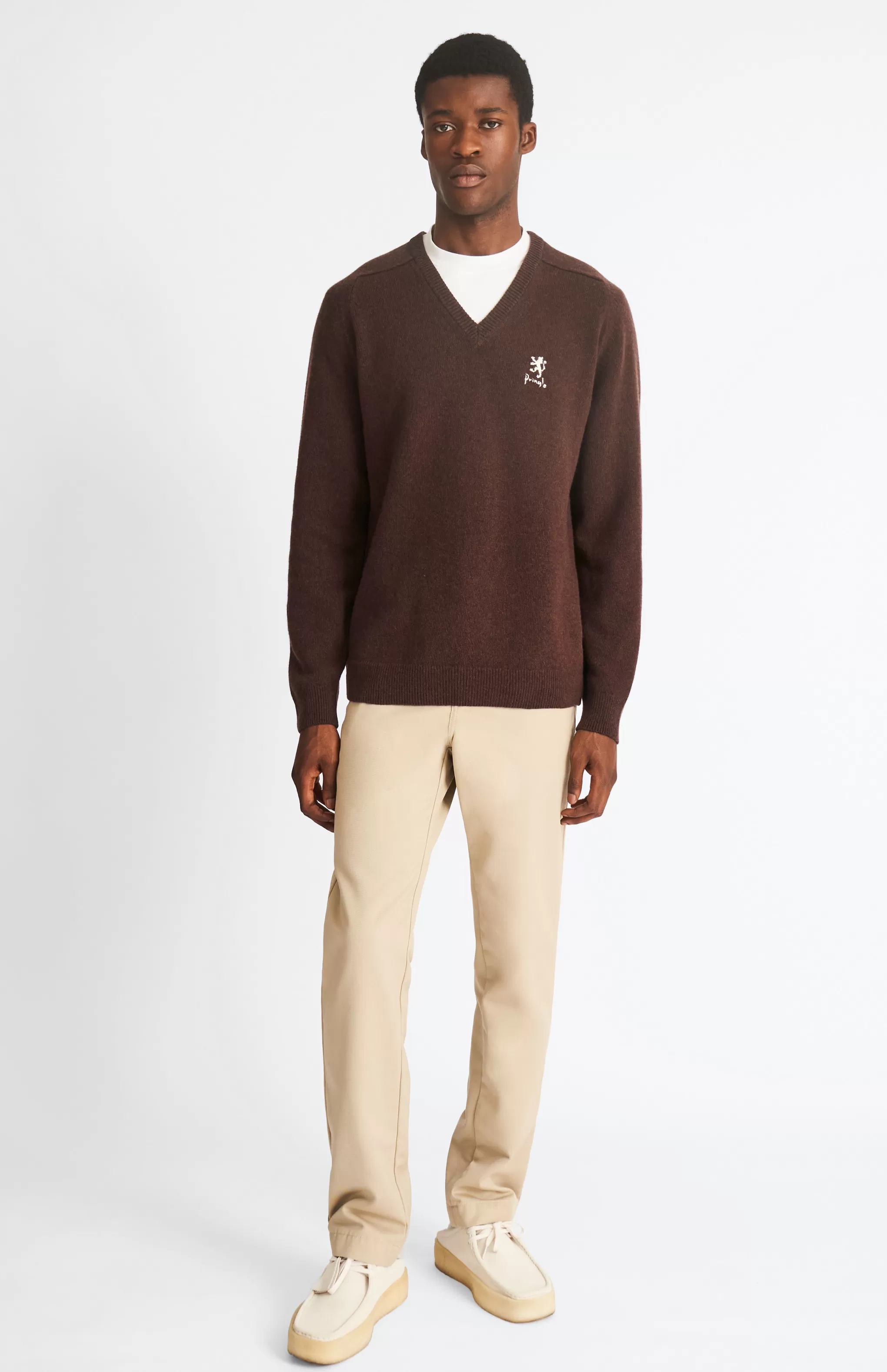 Cheap Lambswool Archive Jumper In In Dark Brown Men Pringle Heritage Unisex Collections