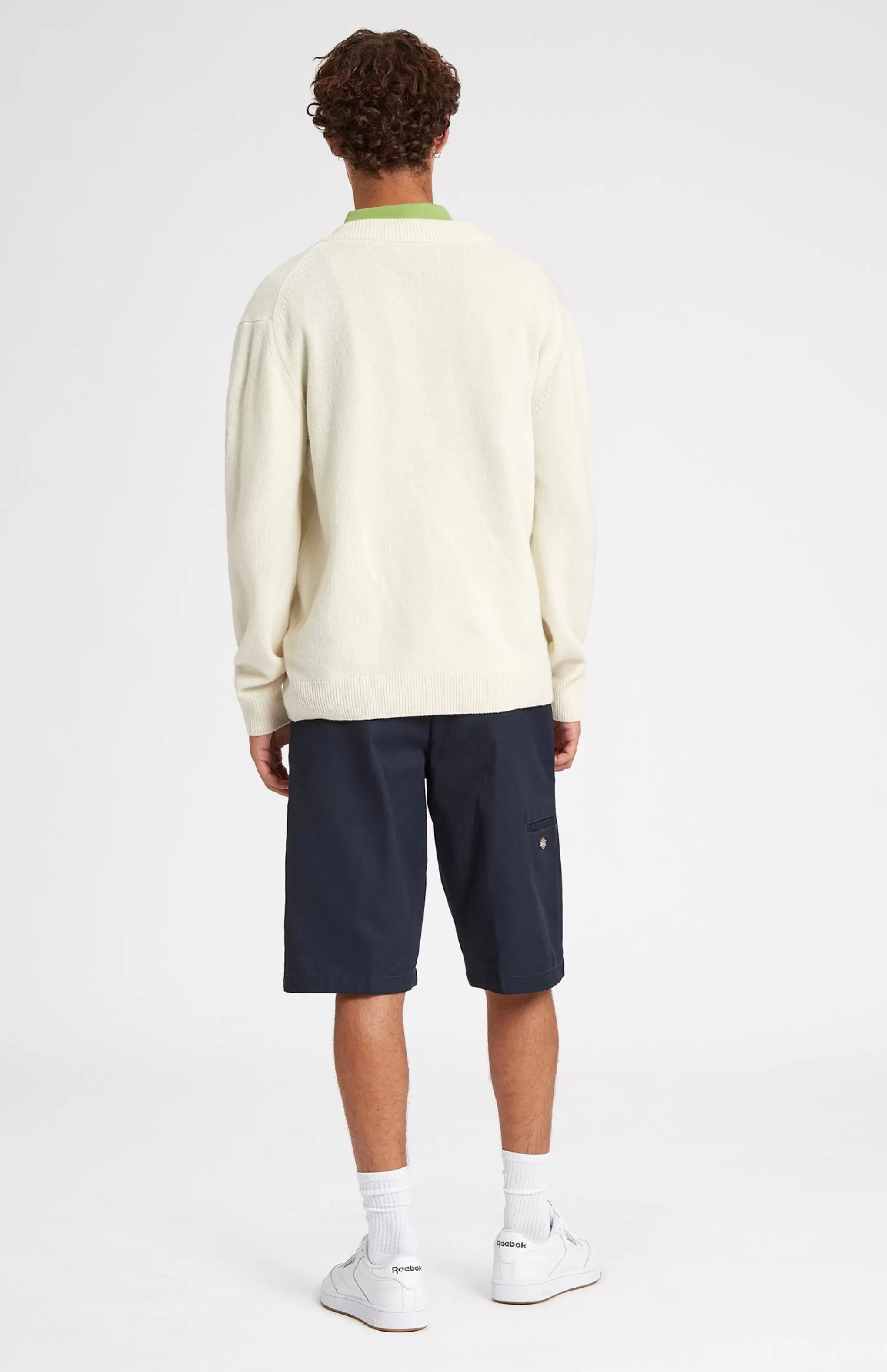 Best Men's Archive Lambswool Blend Cardigan In Ivory Men V Neck Knits
