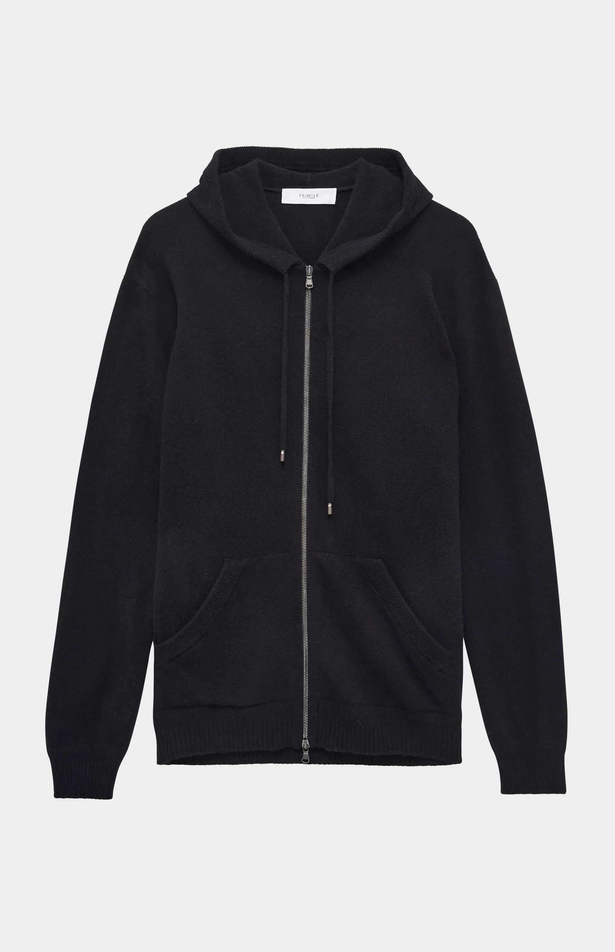 Cheap Men's Knitted Lounge Hoodie In Black Men Merino