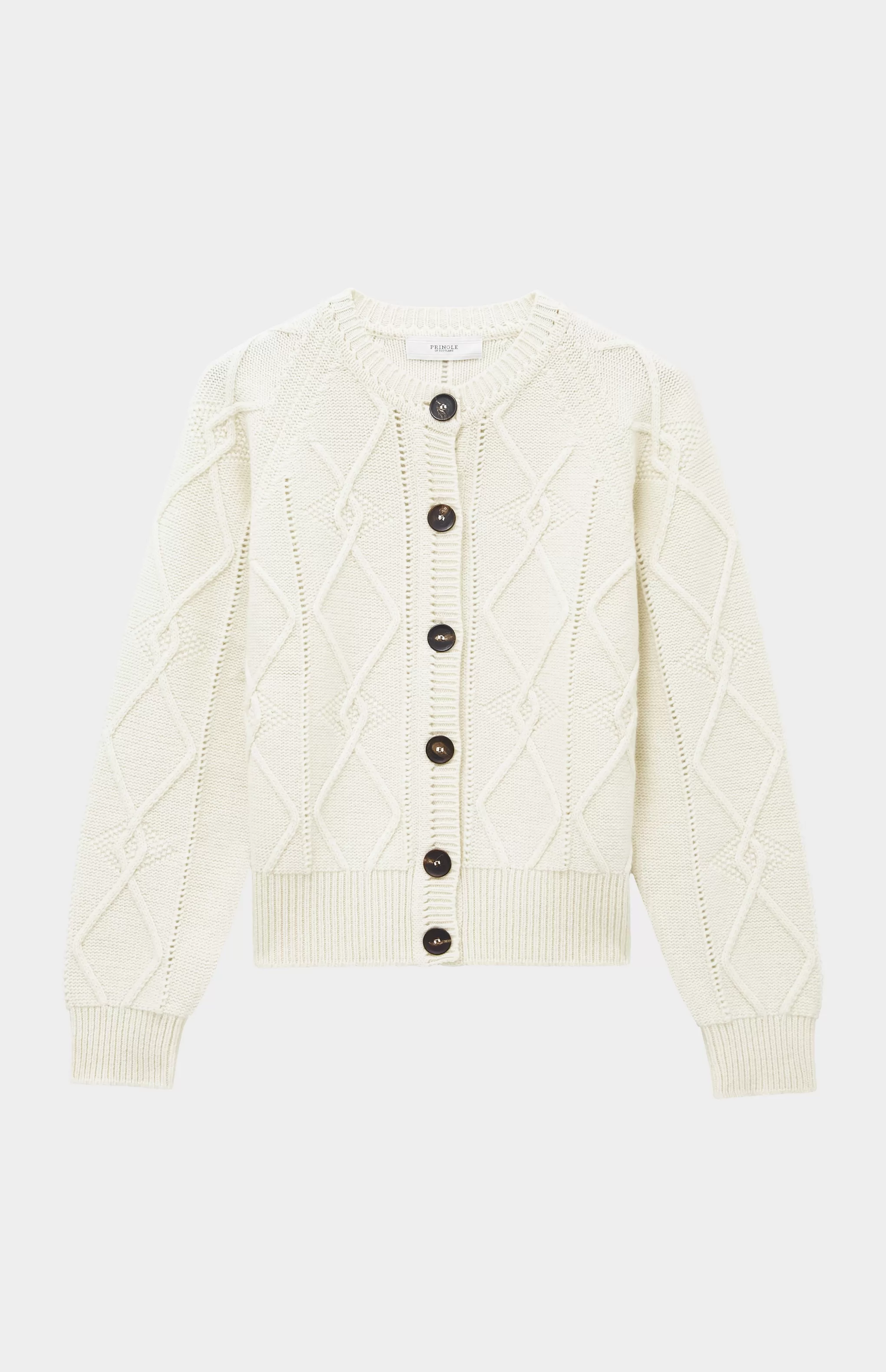 Shop Multi Texture Cashmere Blend Cardigan In Cream Men/Women Best Sellers