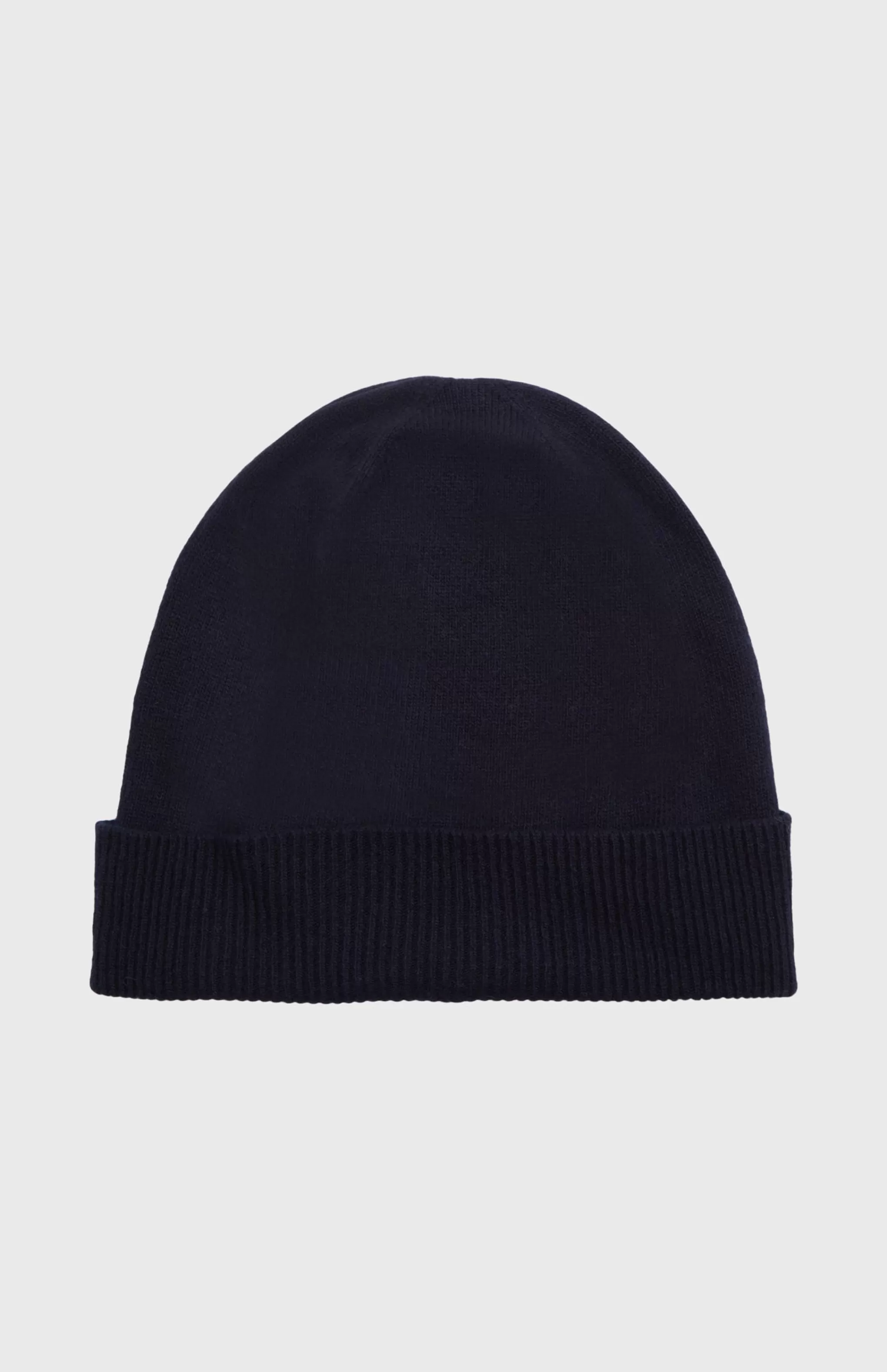 Best Ribbed Wool Cashmere Blend Beanie In Navy Men/Women Hats