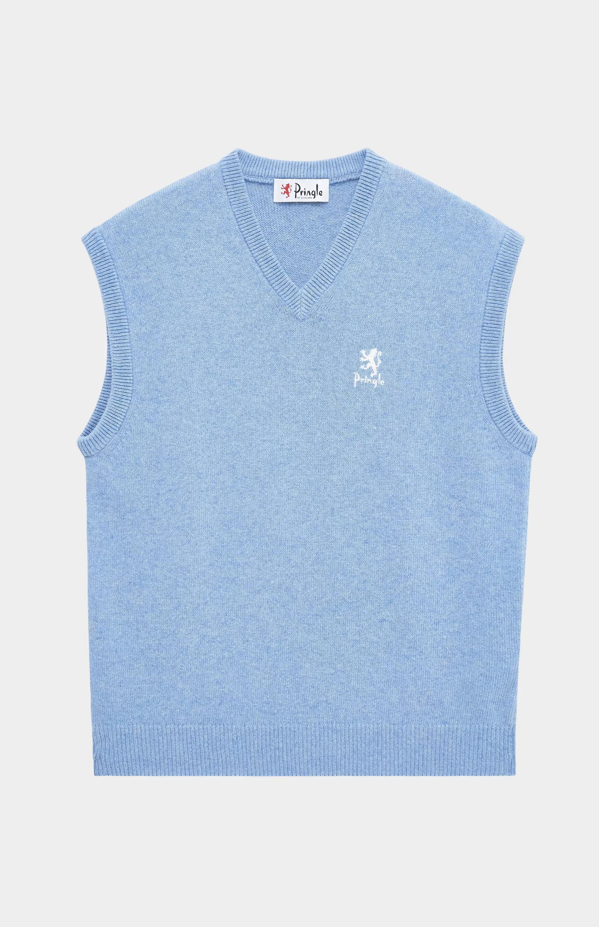 Best Unisex Archive Lambswool Blend Vest In Carolina Blue Men V Neck Knits