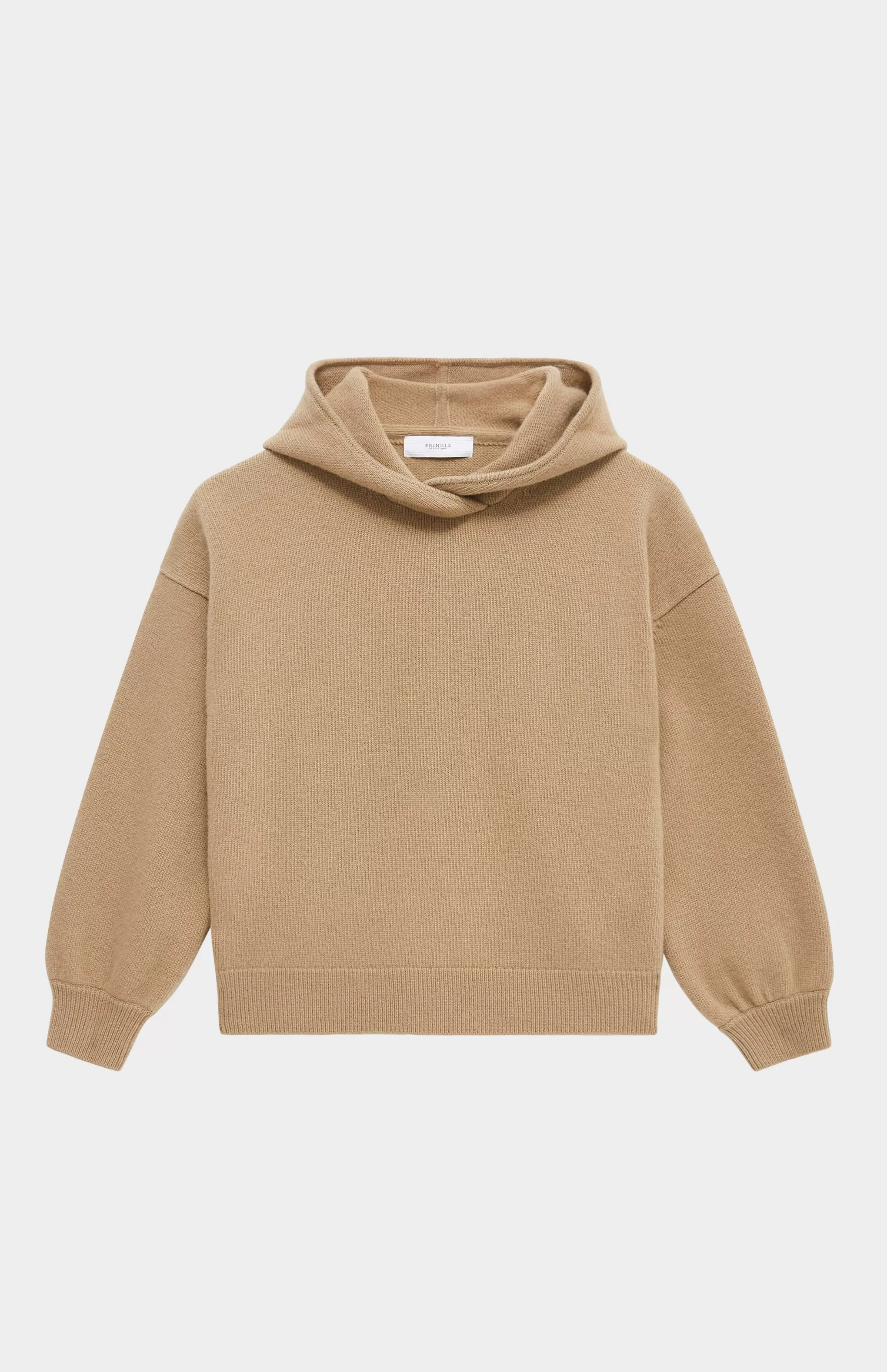 Shop Women's Cashmere Blend Hoodie In Camel Men/Women Medium Weight Knits