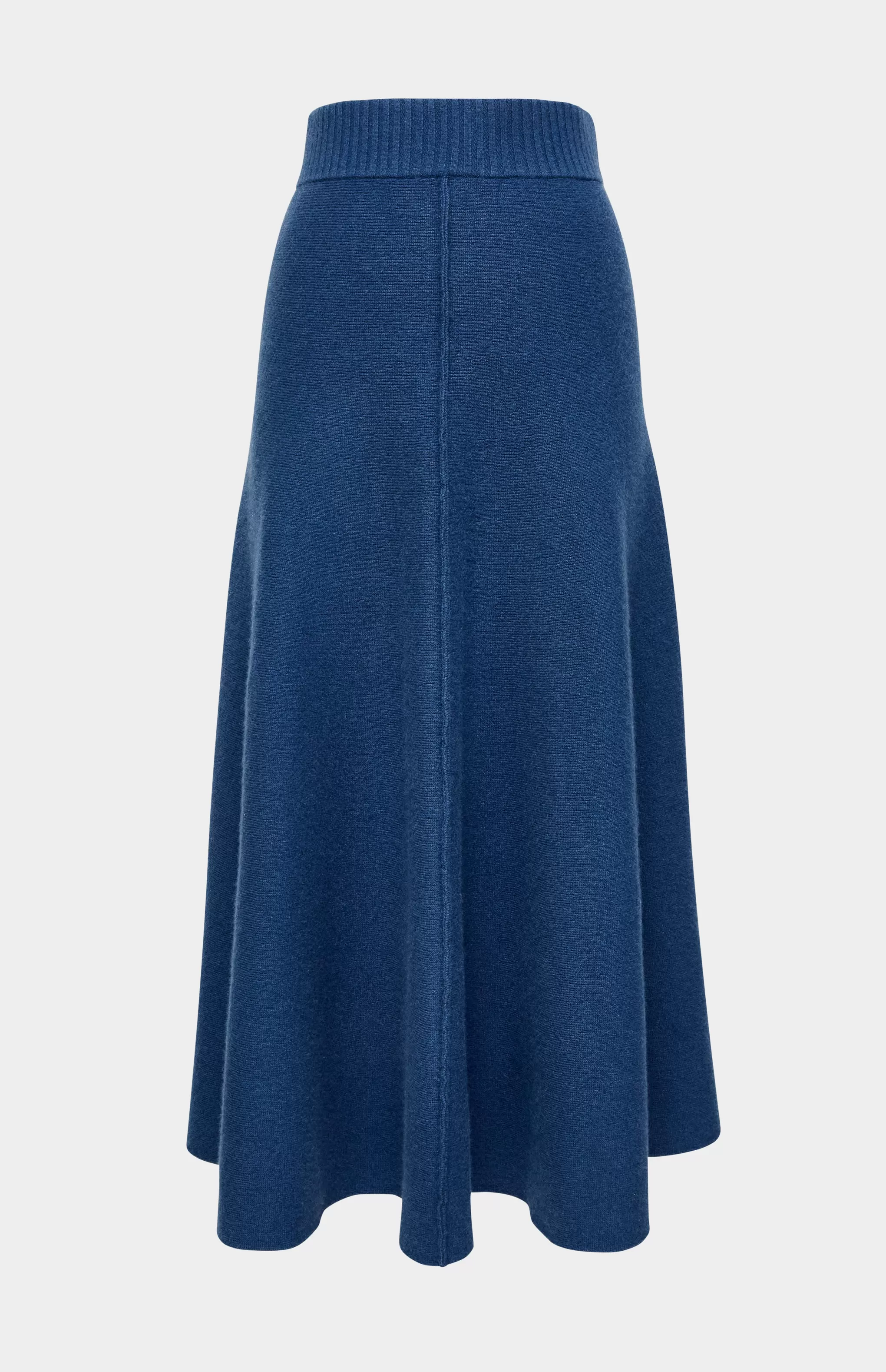 New Women's Cashmere Blend Midi Skirt In Night Sky Men/Women Medium Weight Knits