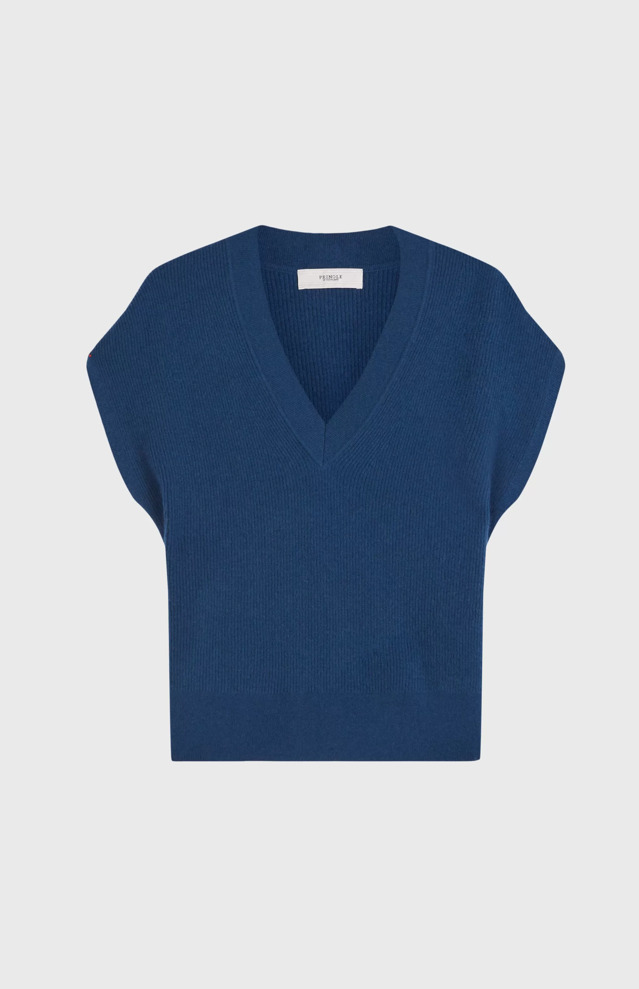 Cheap Women's Cashmere Blend V Neck Sleeveless Jumper In Night Sky Men/Women Light Weight Knits