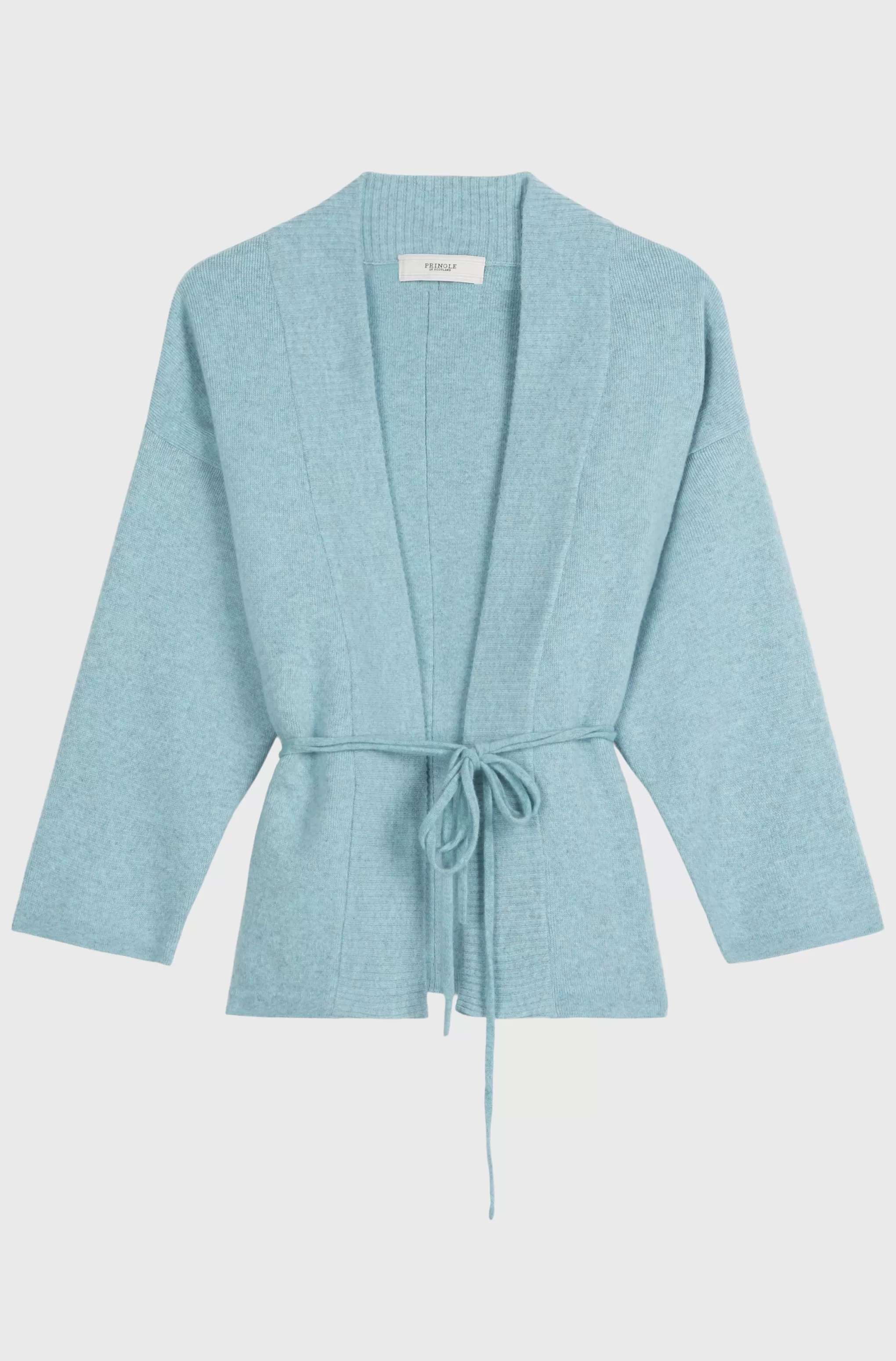 Hot Women's Cashmere Blend Wrap Cardigan In Aqua Melange Men/Women Medium Weight Knits