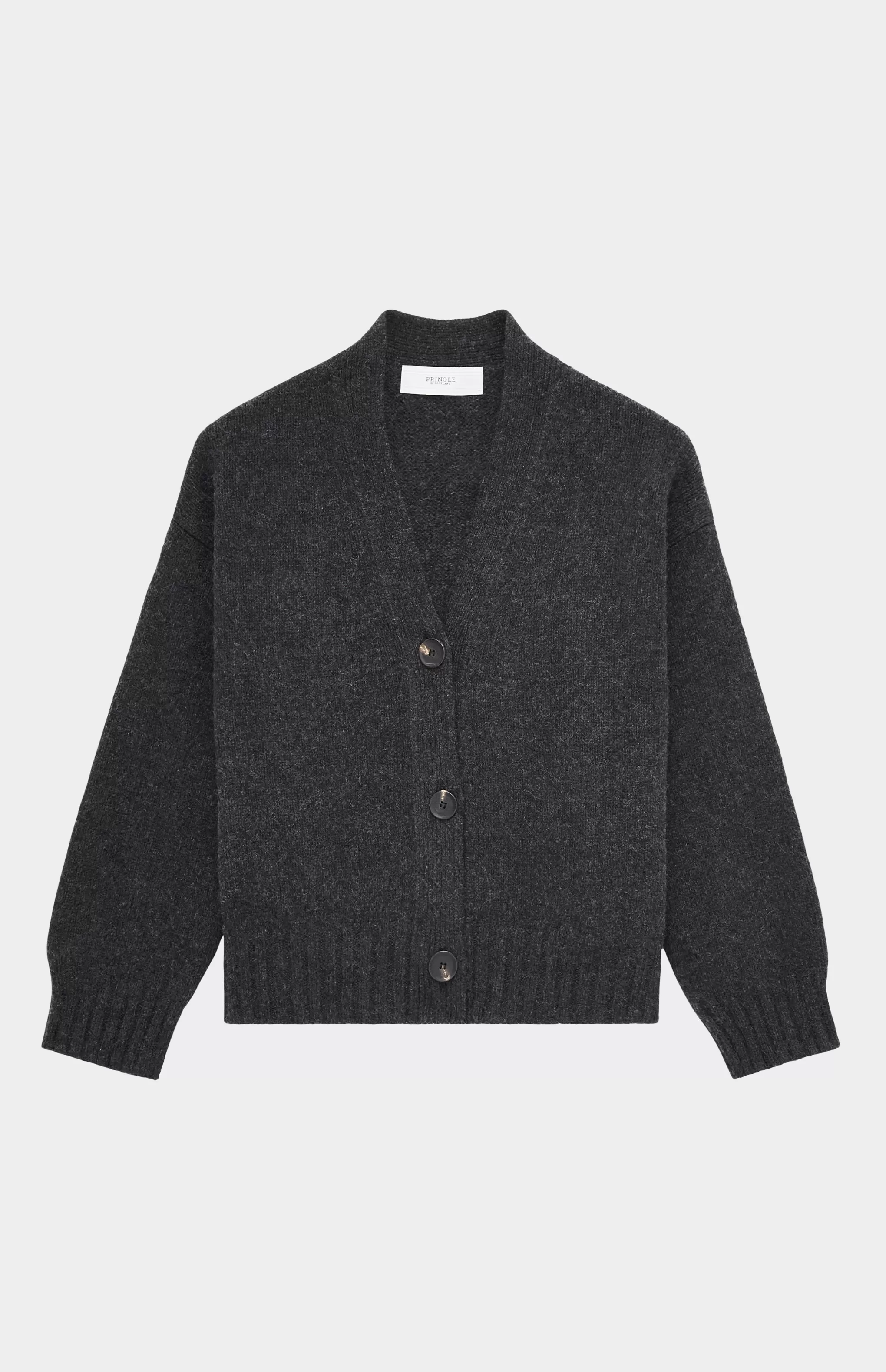 Cheap Women's Cropped Cosy Cashmere Cardigan In Charcoal Men/Women Cashmere