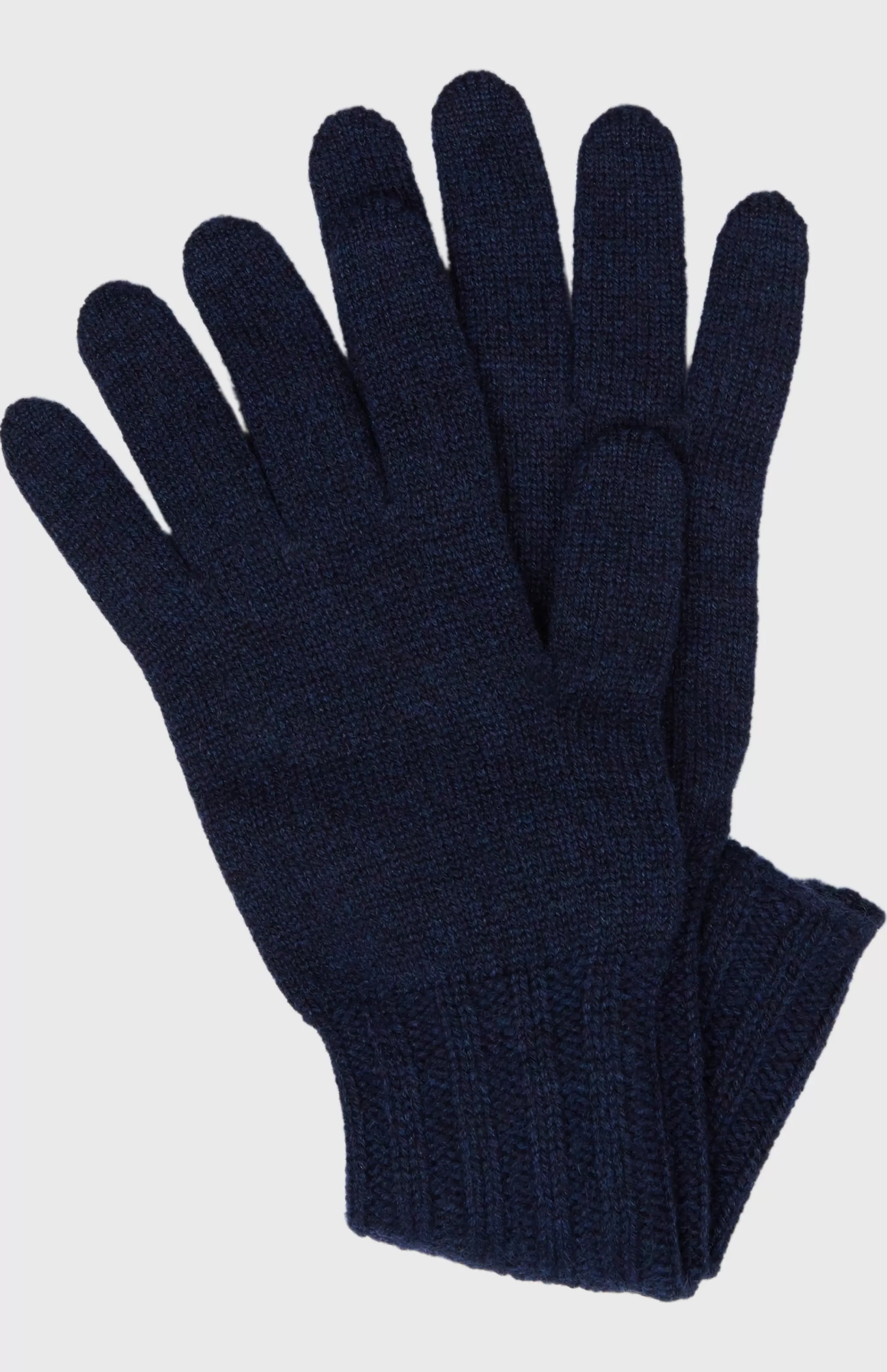Cheap Women's Scottish Cashmere Gloves In Navy Men/Women Made in Scotland