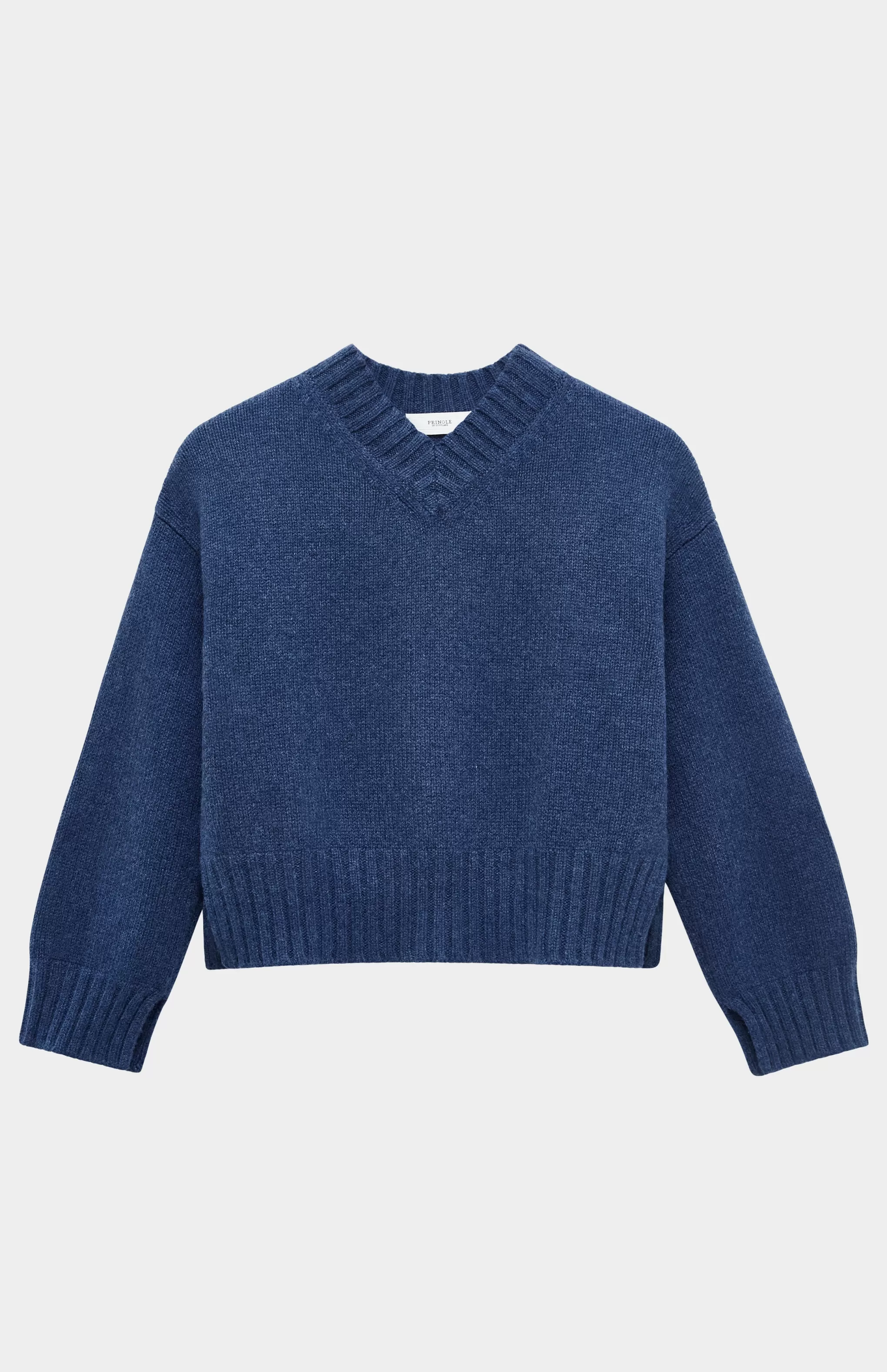 Store Women's V Neck Cosy Cashmere Jumper In Night Sky Men/Women Best Sellers