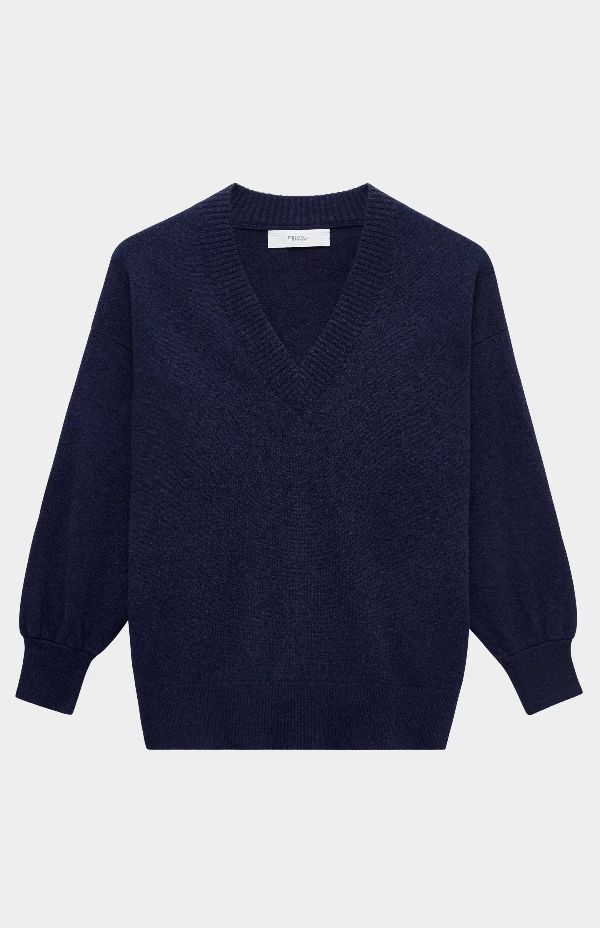 Discount Women's V Neck Lightweight Cashmere Jumper In Inkwell Men/Women Light Weight Knits